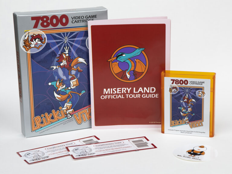 Rikki & Vikki Atari 7800 homebrew game box