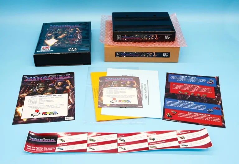 Xeno Crisis Neo Geo MVS homebrew game contents